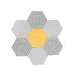 9mm Hexagon Acoustic Wall Panel Polyester Acoustic Panel