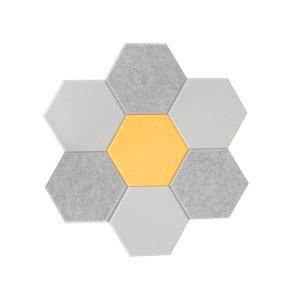 Quality A1 Fireproof Hexagonal Acoustic Wall Panels Polyester wholesale