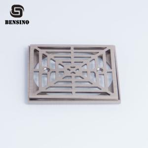 Quality Swimming Pool Gutter Square Brass Floor Drain Strainer 5.4mm Thickness wholesale