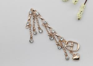 Quality Rhinestones Boot Chains Bracelets , High Heel Shoe Jewelry Chains Delicate wholesale