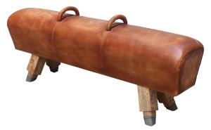 Quality 161cm Long Leather Bench Seat Home Vintage Leather Gym Bench wholesale