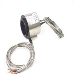 Stainless Steel 115mm Through Hole Slip Ring Transmit 100M Ethernet