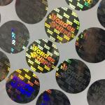 Carton Packaging PVC Adhesive Sticker Label Waterproof Custom Holographic