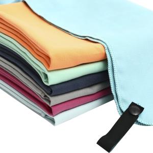 Quality Wholesale Suede Microfiber Perfect Travel Sports Towel Custom Printed Logo wholesale