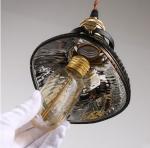America Country Vintage Pendant Light With Glass Lampshade In Loft Industrial
