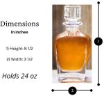 750mL Custom Glass Bottle Healthy Lead-free Material Screw Cap Transparent Leak