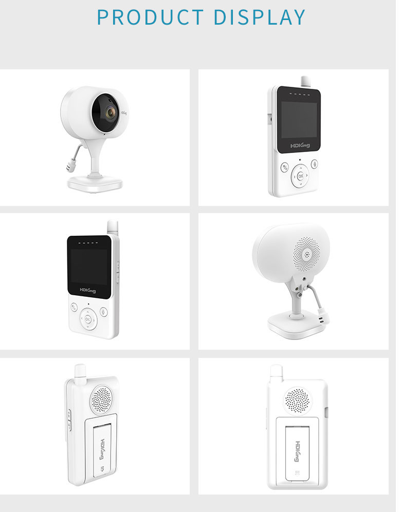Wireless 2.4" 720P Baby Monitor Night Vision Indoor Wifi Pet Camera Vox Function