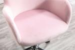 Peach Color Five Star Base Living Room Office Chair With Casters