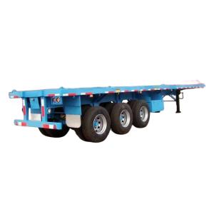 Quality 3 Axle 40 Foot Container Flatbed Semi Trailer With Brake Chamber wholesale