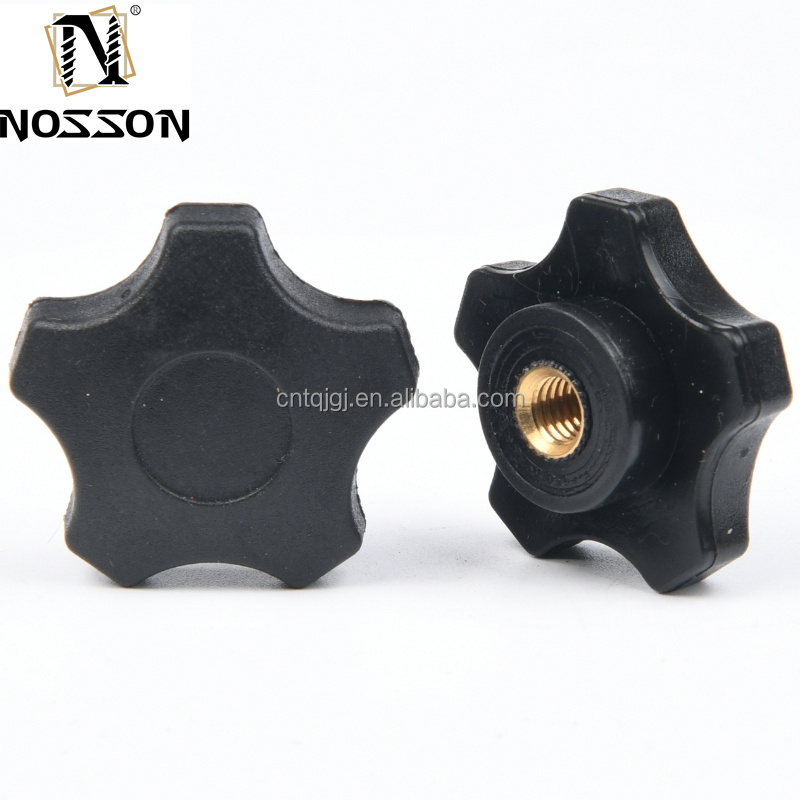Chrome Plated Oil Gas Plastic Knurled Clamping Nuts Knob Handle Star Knob Assortment Kit M4/M6/M8/M10 Threaded Hand Knob