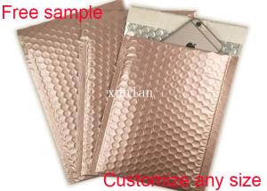 Quality Shipping Mailing Metallic Bubble Mailers Envelope Rose Gold 9 * 10 Inch Size wholesale