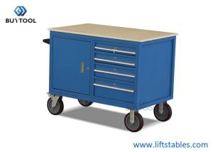 Quality 500kg Mobile Tool Trolleys Industrial Drawers Steel Cabinet For Warehouse Workshop wholesale
