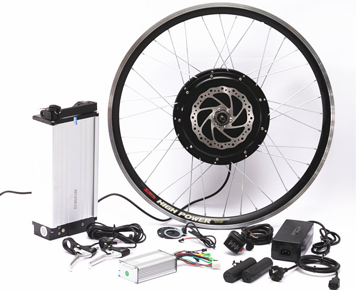 Fat Tire Electric Bicycle Hub Conversion Kit 20Ah High Capacity Lithium Battery