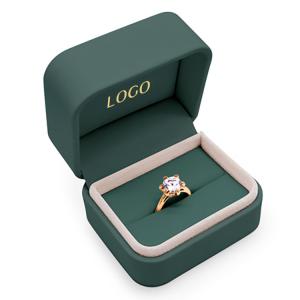 Quality Velvet Emerald PU Leather Luxury Jewellery Packaging Boxes OEM ODM wholesale