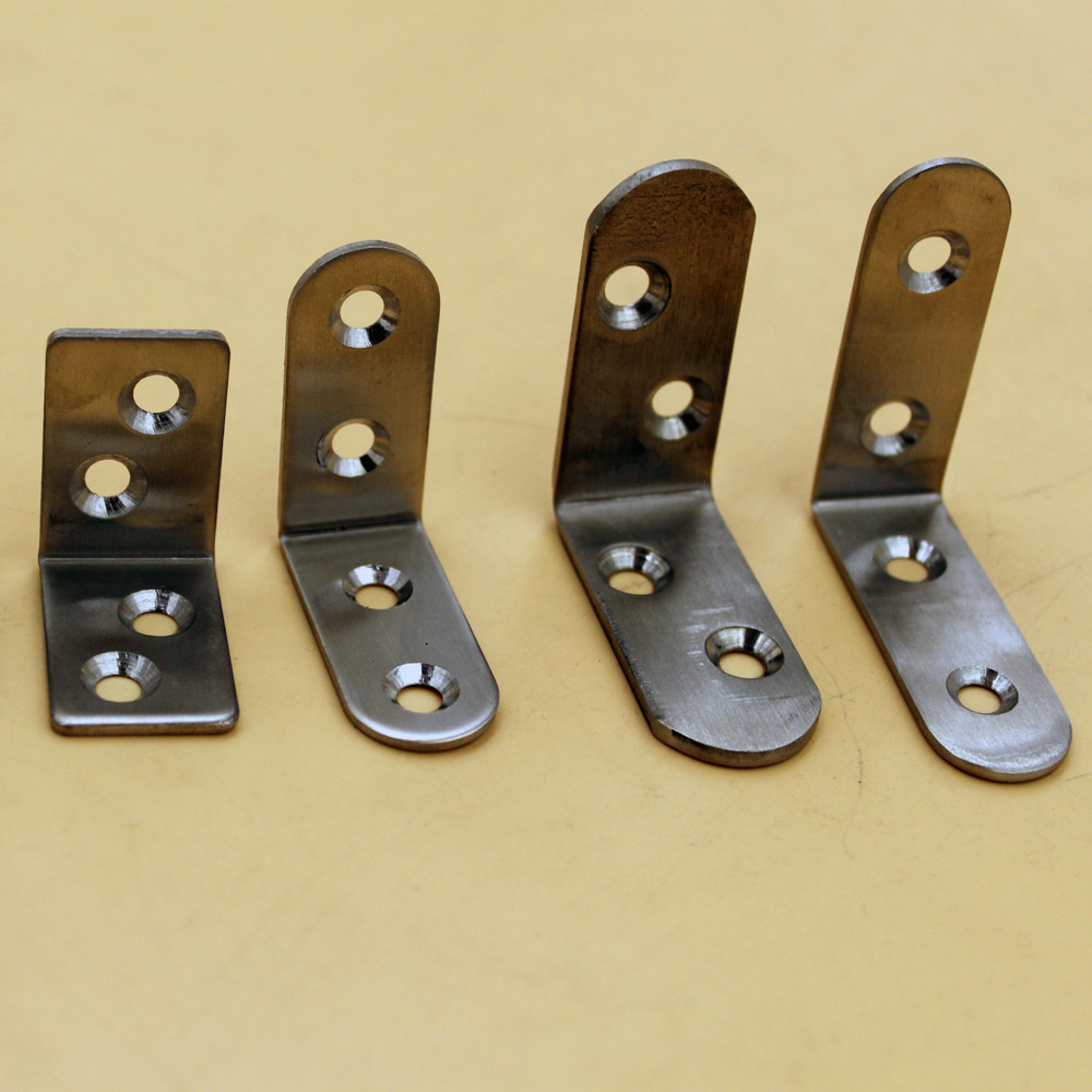 Steel Corner Brace Triangle Mounting Timber Table Leg Brackets with Customized Finish