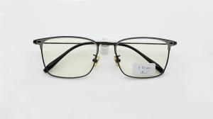 Quality Rectangle Metal Browline Eyeglasses Unisex stainless Frame Full-Rim Stylish Optical Eyewear Frame Durable Reading glass wholesale