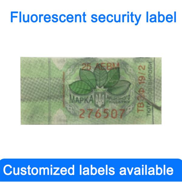 Holographic Custom Tax Stamps With Hot Stamping Foil Anti-counterfeiting