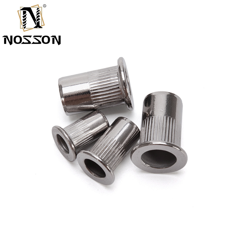 Metric Measurement System Threaded Insert Nut for Automotive Furniture SS304 Stainless Steel M6/M8/M10 Plain Finish
