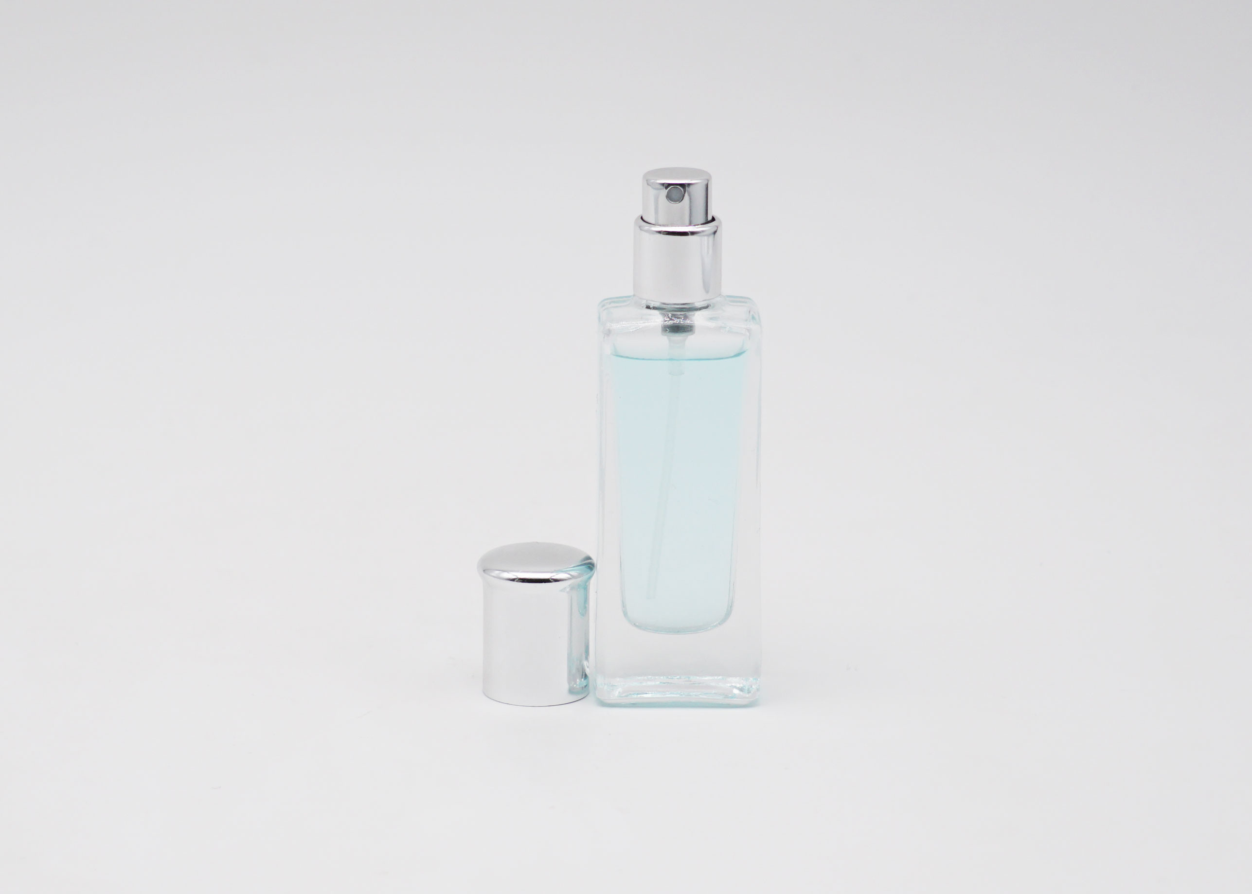 50ml Clear Square Rectangle Shape Empty Glass Perfume Bottles
