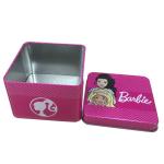 Promotional Metal Square Tin Box Watch Gift Tin Packaging Containers CMYK