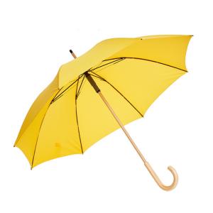 Quality 8-Rib Fiberglass Customizable Umbrella With Wooden Handle wholesale