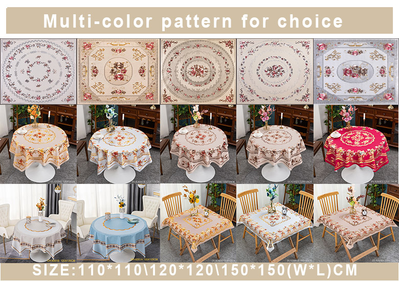 Tablecover Tablecloth 12-Pack Polyester Elastic Edged Backed Fitted PVC Print Cover