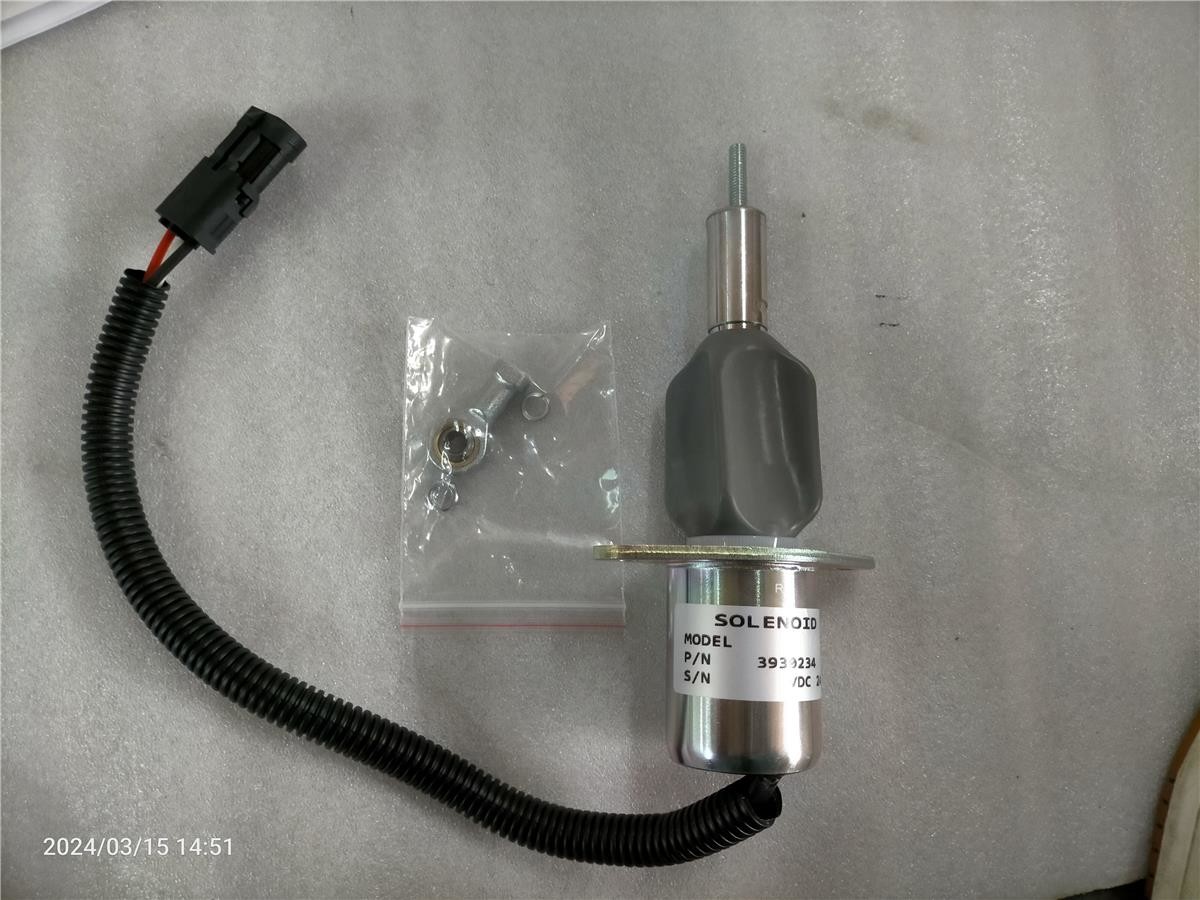 Excavator Stop Solenoid Flat Plug 3930234 Selling PC300-7 PC350-7