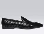 Italian Mens Leather Loafers Shoes / Mens Suede Oxford Shoes With Wave Pattern