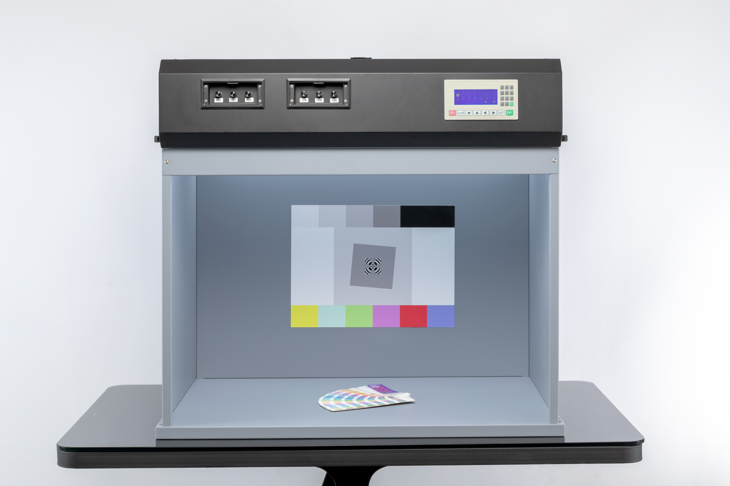 7 light sources LED adjustable lux color light box T90-7 to replace Spectra Light QC - Colour Viewing Light Booth