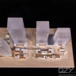 Acrylic Plexiglass Architectural Model Making Supplies Aedas 1:400 Commercial