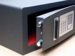 Hotel Electronic Digital Safe Box with LED Display Appearance of Width 371-460mm