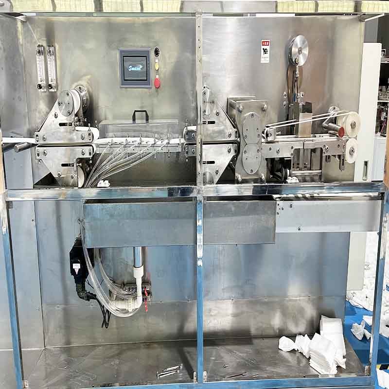 Servo Driven Feeding System 30-120 PCS Baby Wipes Machinery Automatic Production Line
