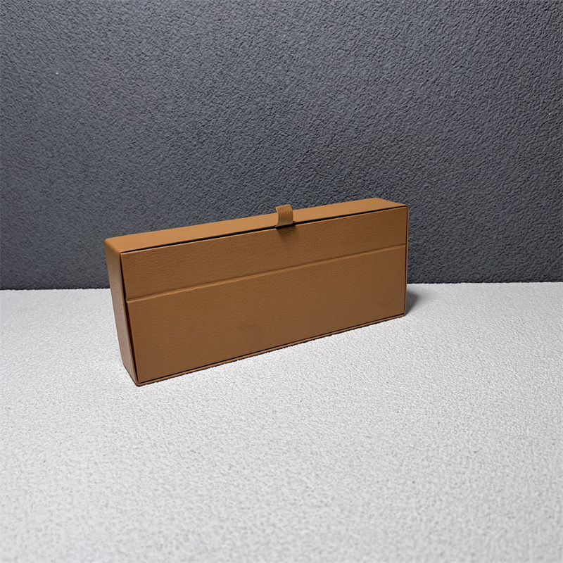 Classial Light Brown PU Gift Packaging Box for Pen Gift