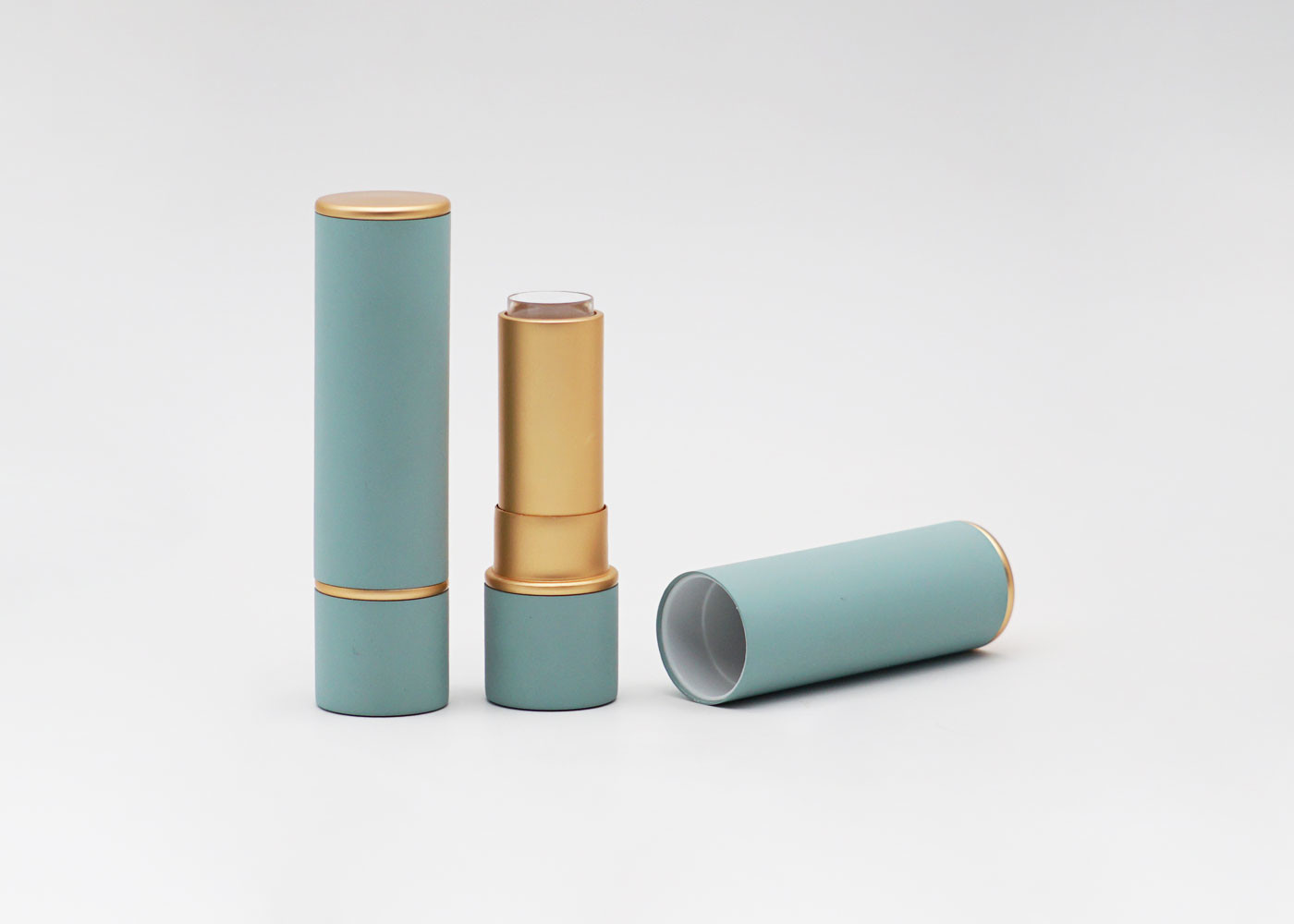 Color Spraying Cylindrical Hot Stamping Lipstick Tubes Bulk