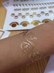 Quality Gold Metallic foil Tattoos wholesale