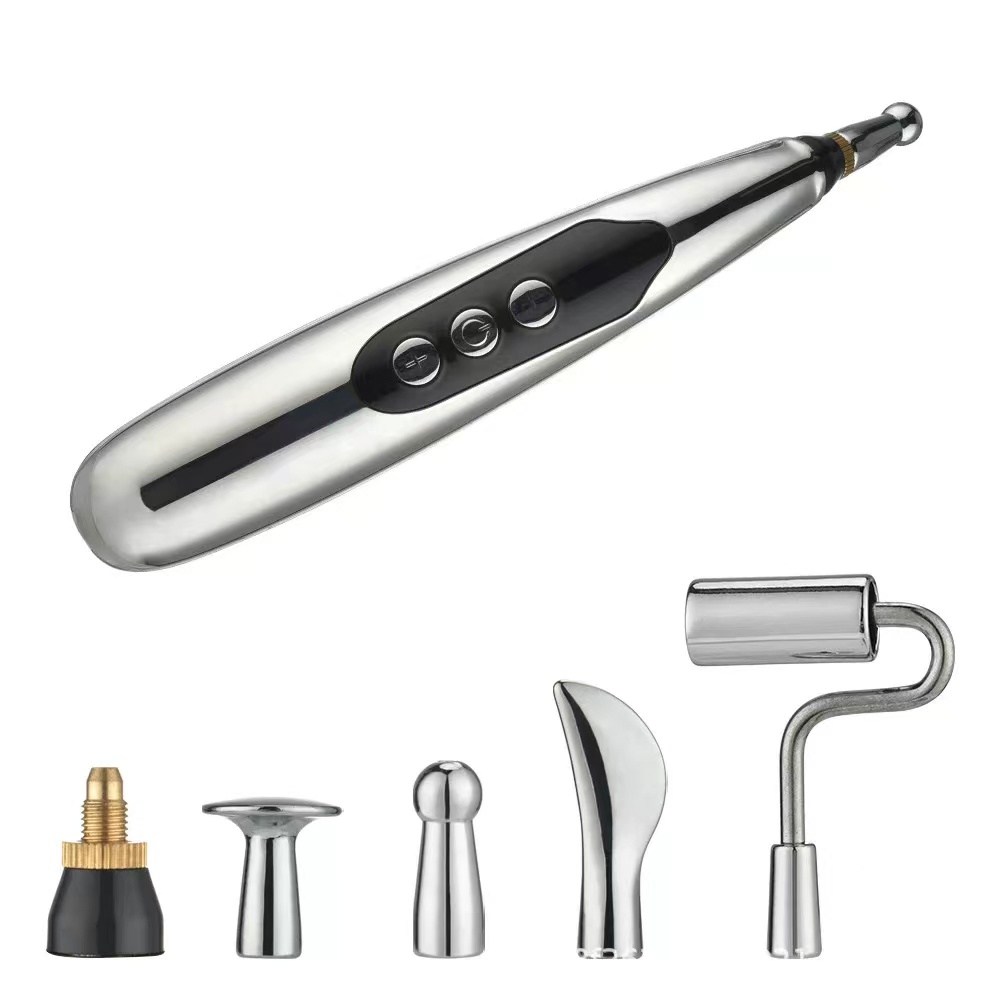 digital Meridian Electric Acupuncture Massage Therapy Pen USB Charging Type