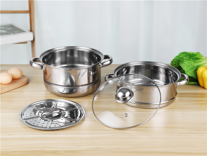 Different lid kitchen food cooking pot combination cookware set with kettle