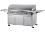 Factory price smokeless barbecue bbq gas grill 6 burner with cooking grates