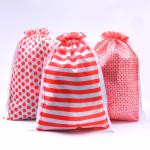 Christmas 120x0.4cm OEM PE 20cm Camouflage Drawstring Bag