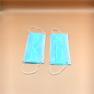 Quality Anti Flu Virus Face Mask Earloop 3 Ply / Dust Mouth 3 Ply Surgical Face Mask wholesale