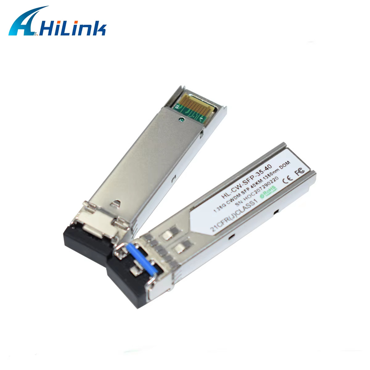 Hilink Wholesale 1350nm 40km 1.25G CWDM SFP Fiber Optical Transceiver