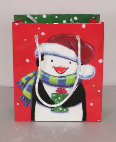 Lovely design colorful printing paper bag for gift for Christmas Day