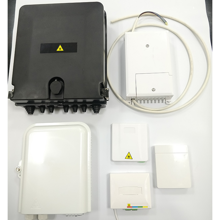 8 Ports FTTH Terminal Box White Outdoor Corridor PC 8 Core Optic Fiber Distribution Box
