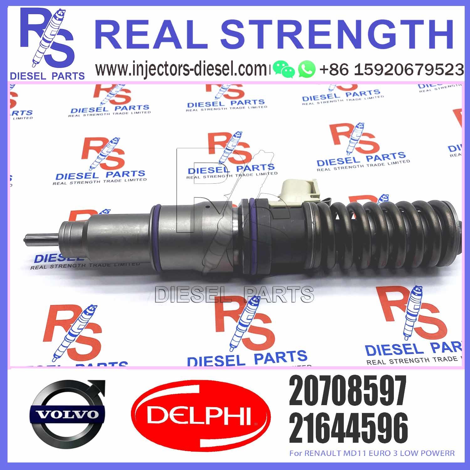 4 PINS Fuel Common Rail Injector 20708597 BEBE4D35001 BEBE4D04001 for V-O-L-V RENAULT MD11 EURO 3 LOW POWER