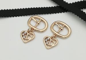 Quality Zinc Alloy Small Metal Buckles , Oval Shape Shoe Buckle Clips Abrasion Resistance wholesale
