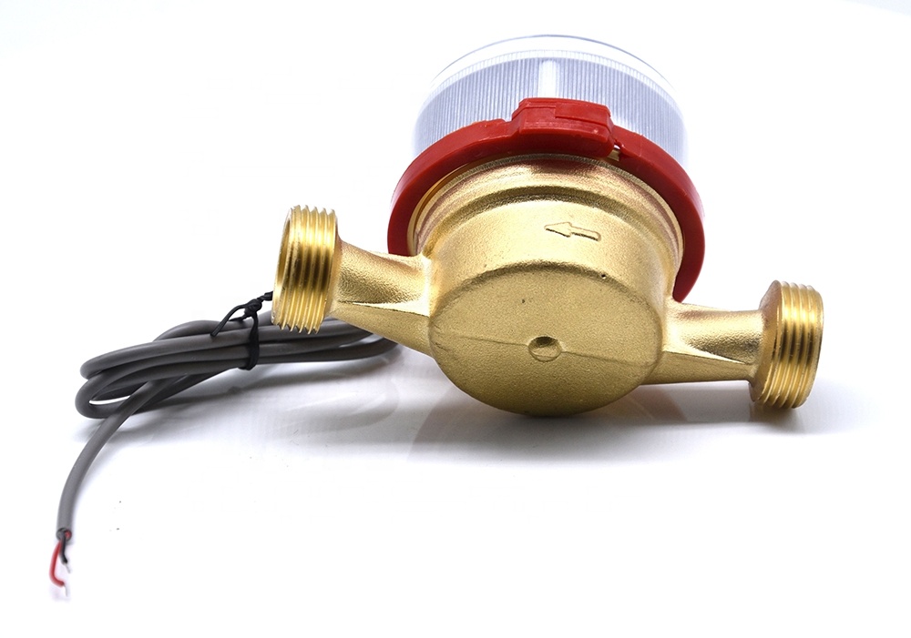 Class B mpuls Single Jet SIERJIA wholesale pulse output water meter Brass water meter