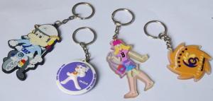 Quality High Visible Custom PVC Keychains With Plastic / Rubber Material wholesale