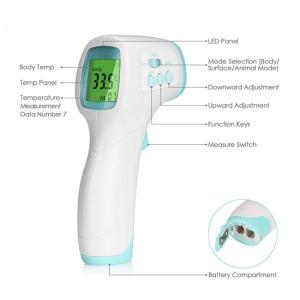 Quality ROHS ABS Forehead One Sec Digital LCD Fever Thermometer wholesale