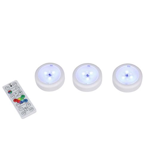DC6V 5000K Battery Operated Color Changing Puck Lights