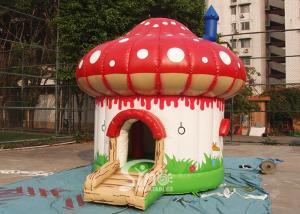 Quality Indoor / Outdoor Kids Mushroom Inflatable Bounce Houses Commercial wholesale